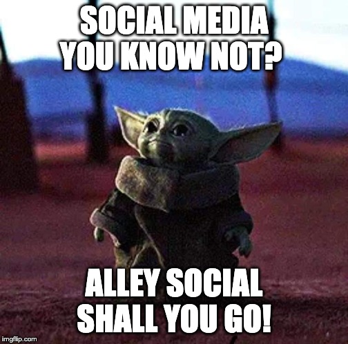 a Baby Yoda Meme Online | Alley Cat Social